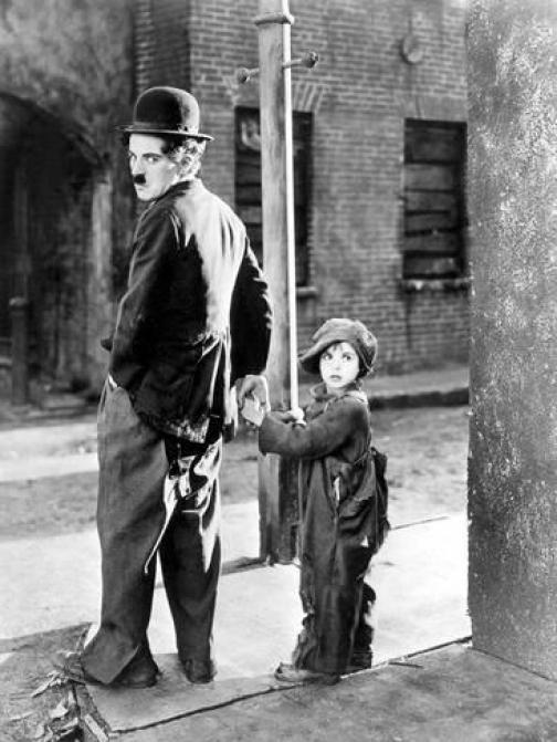 Charles Chaplin en "The Kid"